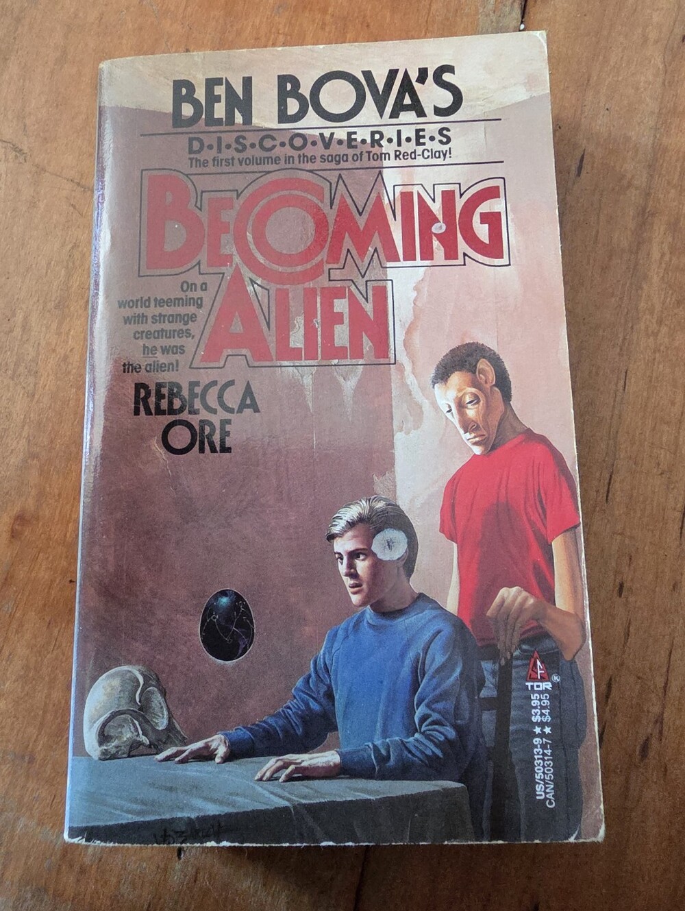 Becoming Alien Saga of Tom Red-Clay #1 by Rebecca Ore PB 1st Book 1988 TOR VG